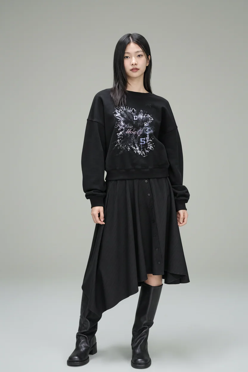 5230 clock print MTM 착용컷